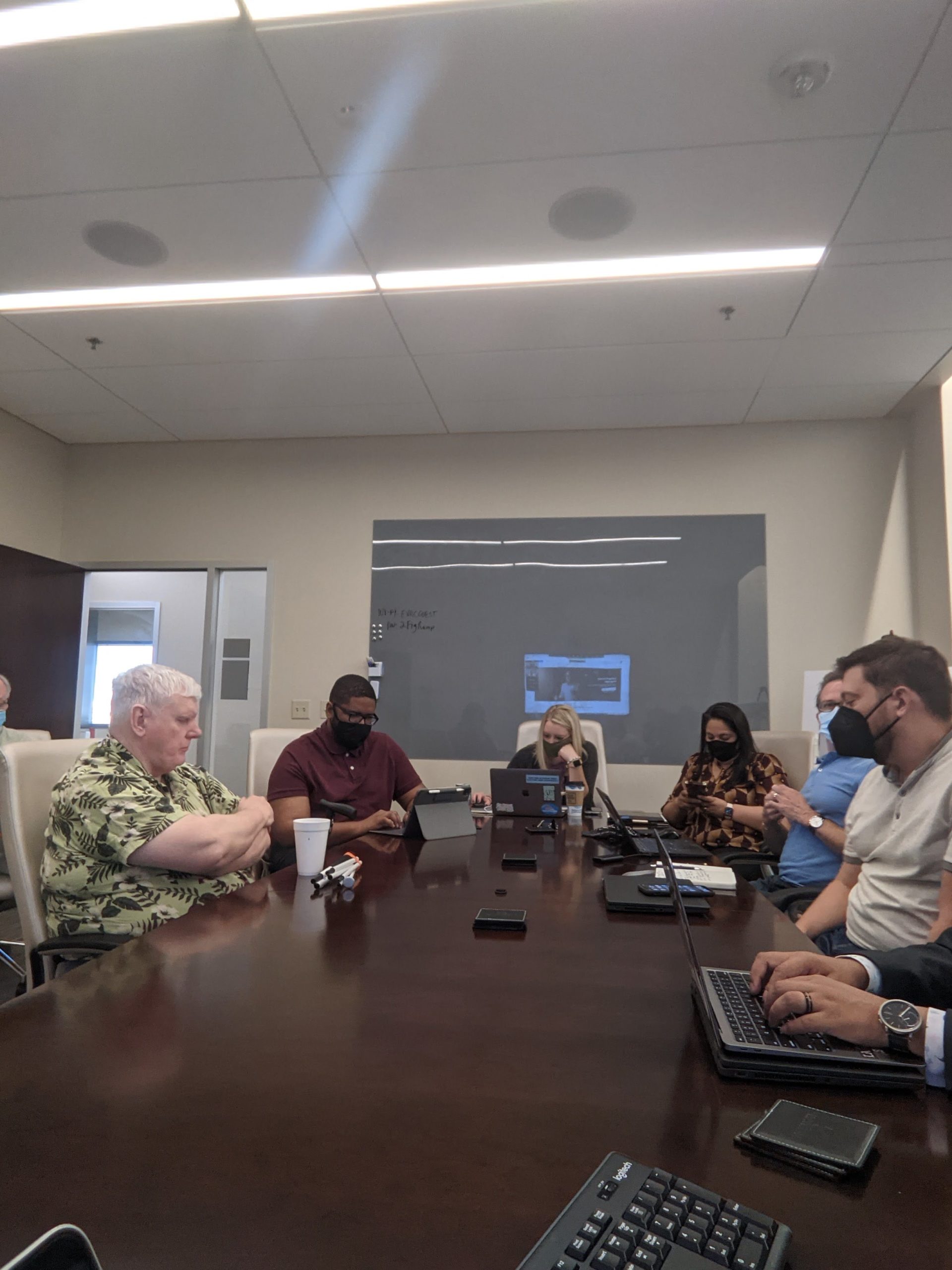 Participants at in-person training session Envision September 2021